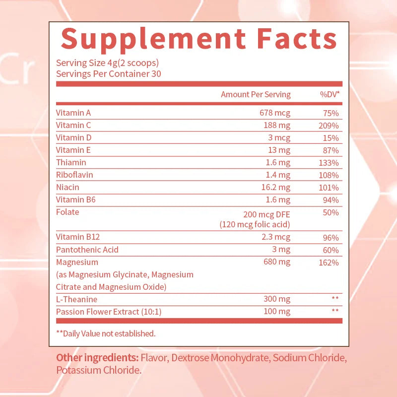 Pure Magnesium & Vitamin Blend for Calm
