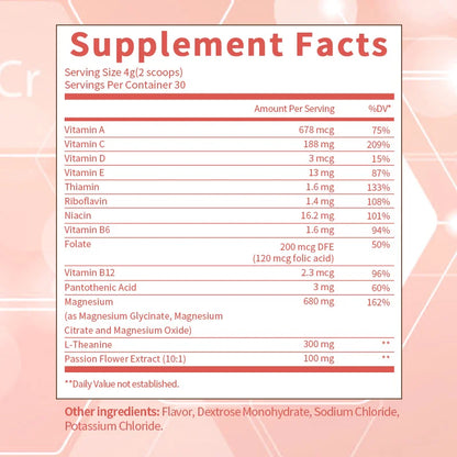 Pure Magnesium & Vitamin Blend for Calm